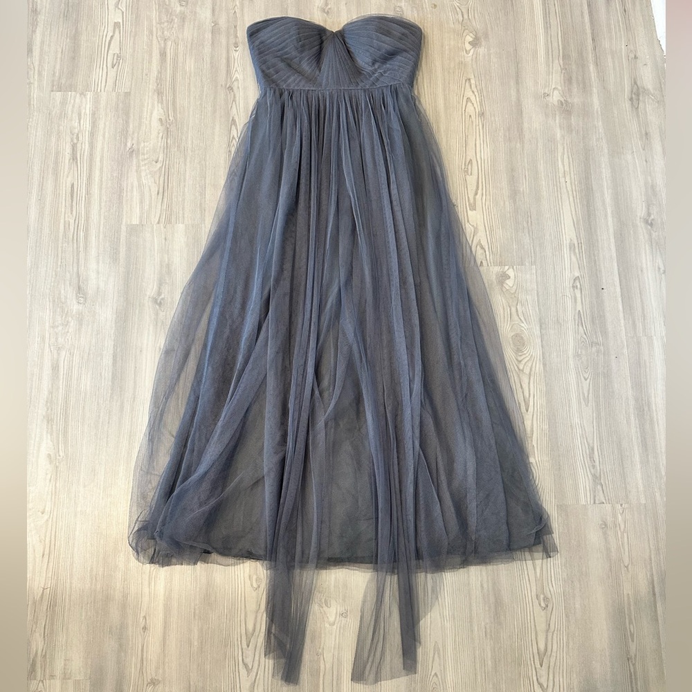 Jenny Yoo Collection Gray Formal Strapless Dress